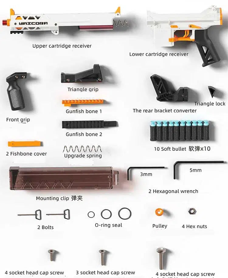 XYL KM9 Unicorn Semi-Auto Foam Blaster-m416gelblaster-m416gelblaster