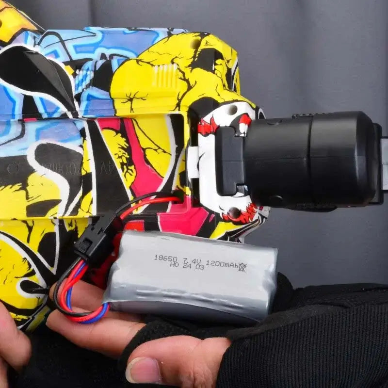 2-Barrel Hopper-Fed Gatling Gel Ball Blaster – Electric & Automatic-P320GelBlaster-P320GelBlaster