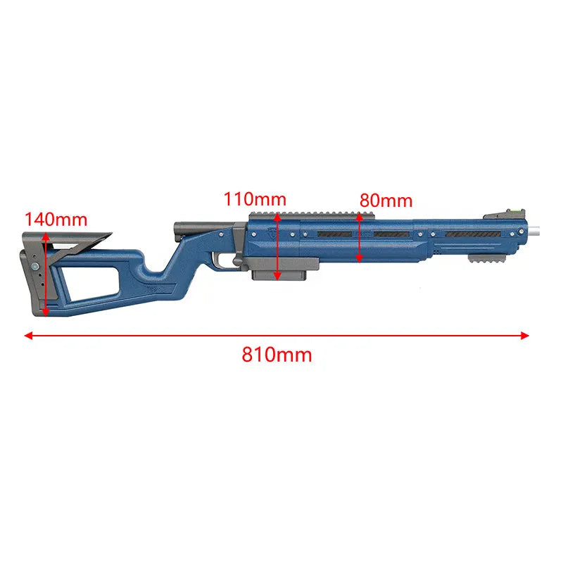 GongSi T05 Manual Bolt Action 3D Print Foam Dart Blaster Toy-m416gelblaster-P320GelBlaster