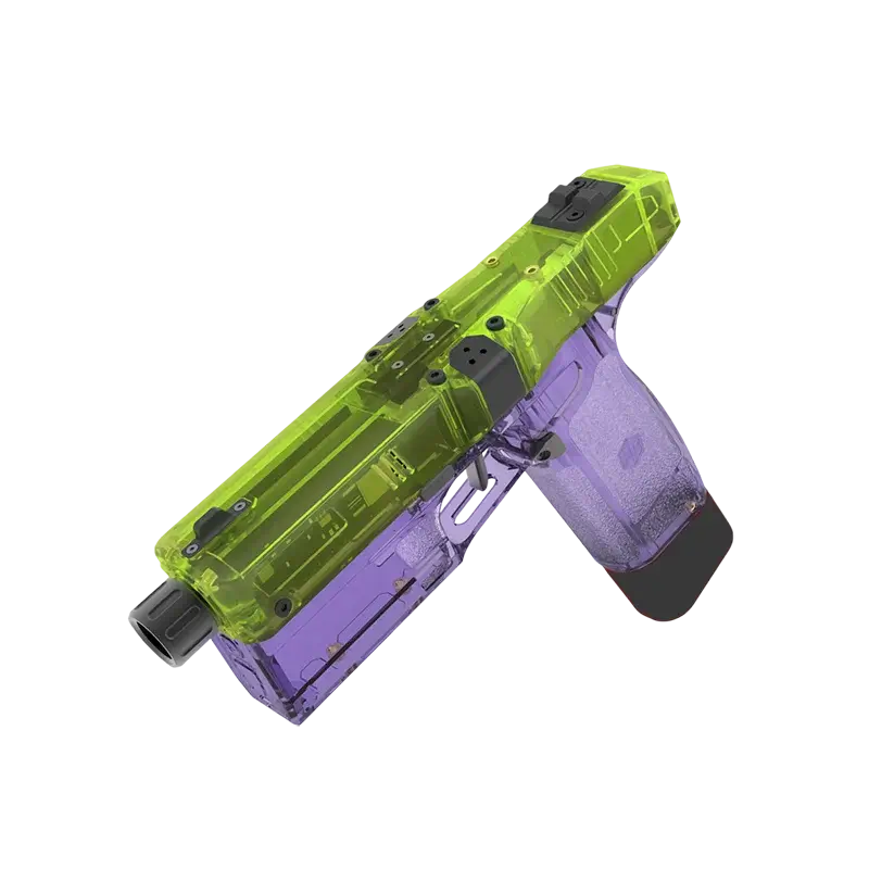 HC Diana Brushless Flywheel Nerf Blaster Pistol-m416gelblaster-transparent green purple-P320GelBlaster