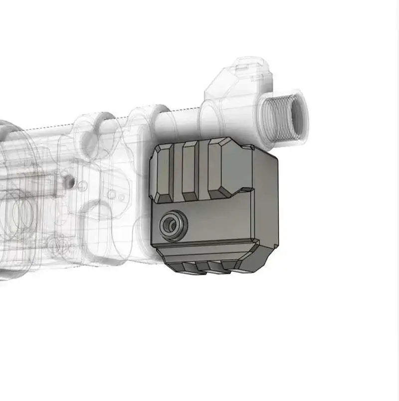 Diamond Dogs Puppy 98K Clip-Fed 3D Print Bolt Action Nerf Blaster-m416gelblaster-bipod rail mount-P320GelBlaster