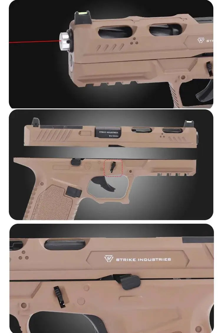 CZS SI G17 Shell Ejecting Laser Tag Toy Gun-P320GelBlaster-P320GelBlaster