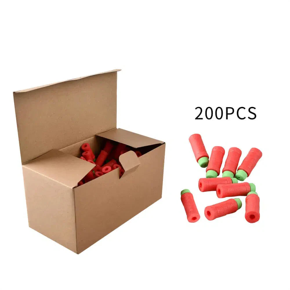 Worker Bamboo Short Darts Stefan 200pcs-nerf darts-m416 gel blaster-1 pack-red green-m416gelblaster
